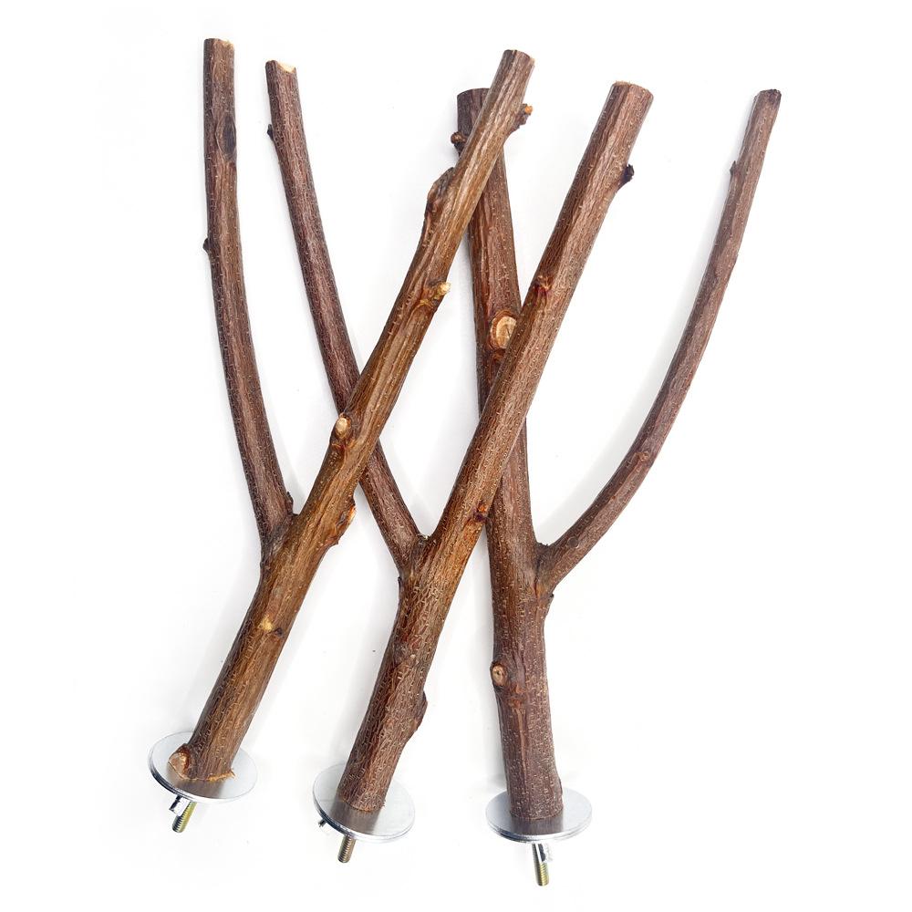 1PC Natural Grape Stick Chewable Bird Stand Paw Grinding Branches Toy Cage Accessories for Small Budgies Cockatiels Lovebirds