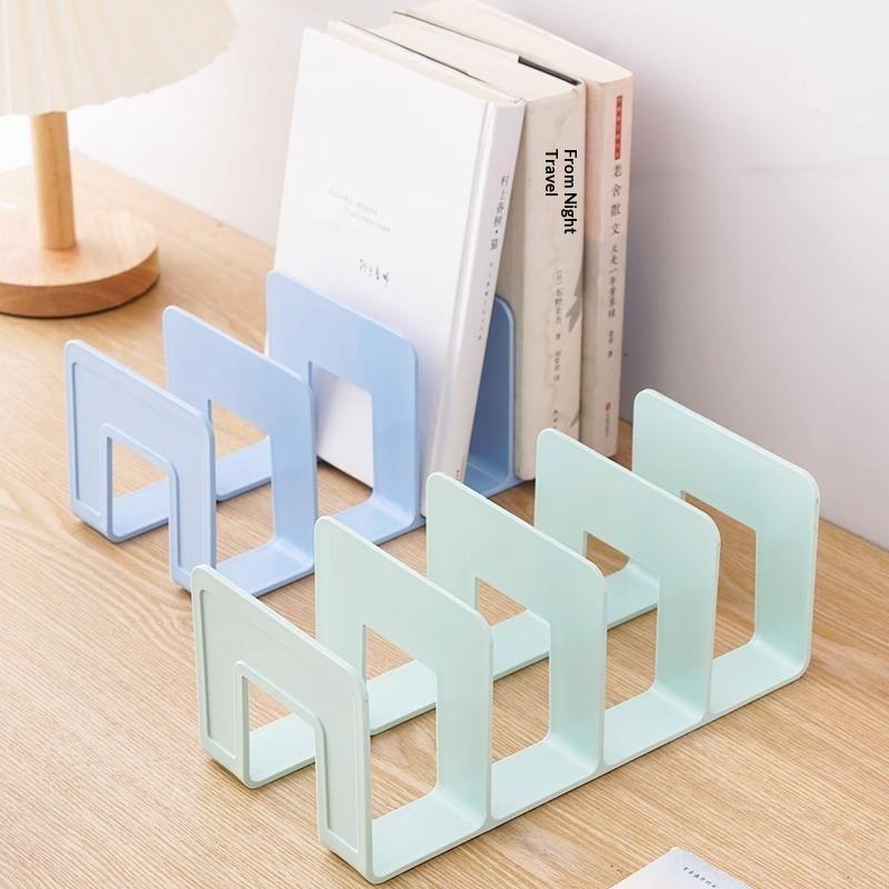 Multifunctional Bookends Stand Non-Slip Book Magazine Storage Organizer for School Office Students Home