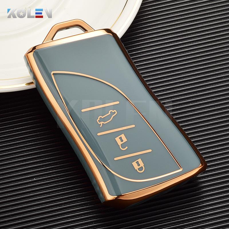 Fashion Tpu Car Remote Key Case Cover Shell Fob For Lexus Es Ux200 Ux250H Es300H Es350 Us200 Us260H Lx570 Protector Accessories