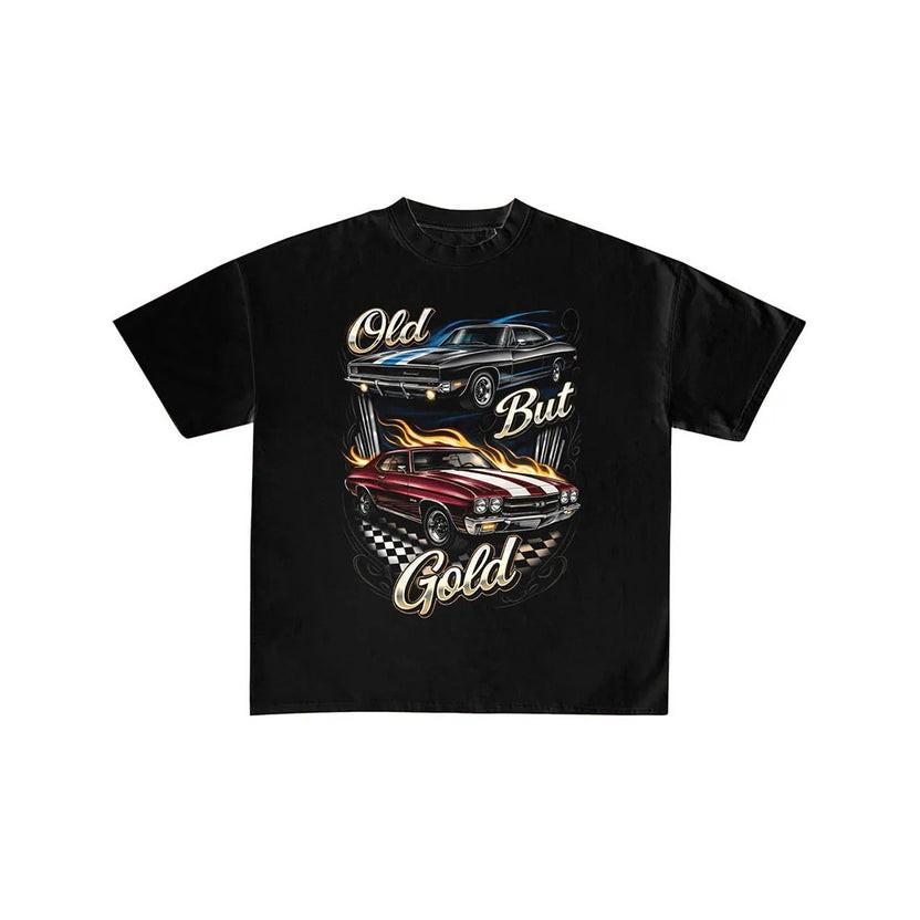 Old But Gold Vintage Muscle Car Graphic Tee XXXL