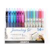 14-Piece Variety Pack Double-Ended Markers Fine Point Gel Pens Acid-Free Waterproof Non-Bleeding Creative Expression Drawing