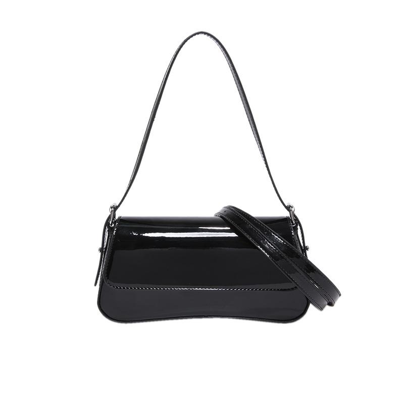 Bags bags women's bags 2025 new Korean version solid color shoulder bag fashion niche design shoulder mirror armpit bag