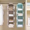 Organizador de armário multicamadas com fita de fixação Oxford Cloth Home Dormitório Underware Organizador para banheiro