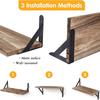 Wooden Floating Wall Shelves Bathroom Hanging Racks Shelf  Storage Kitchen Organizer Furnitures Living Room Display Stand Holder