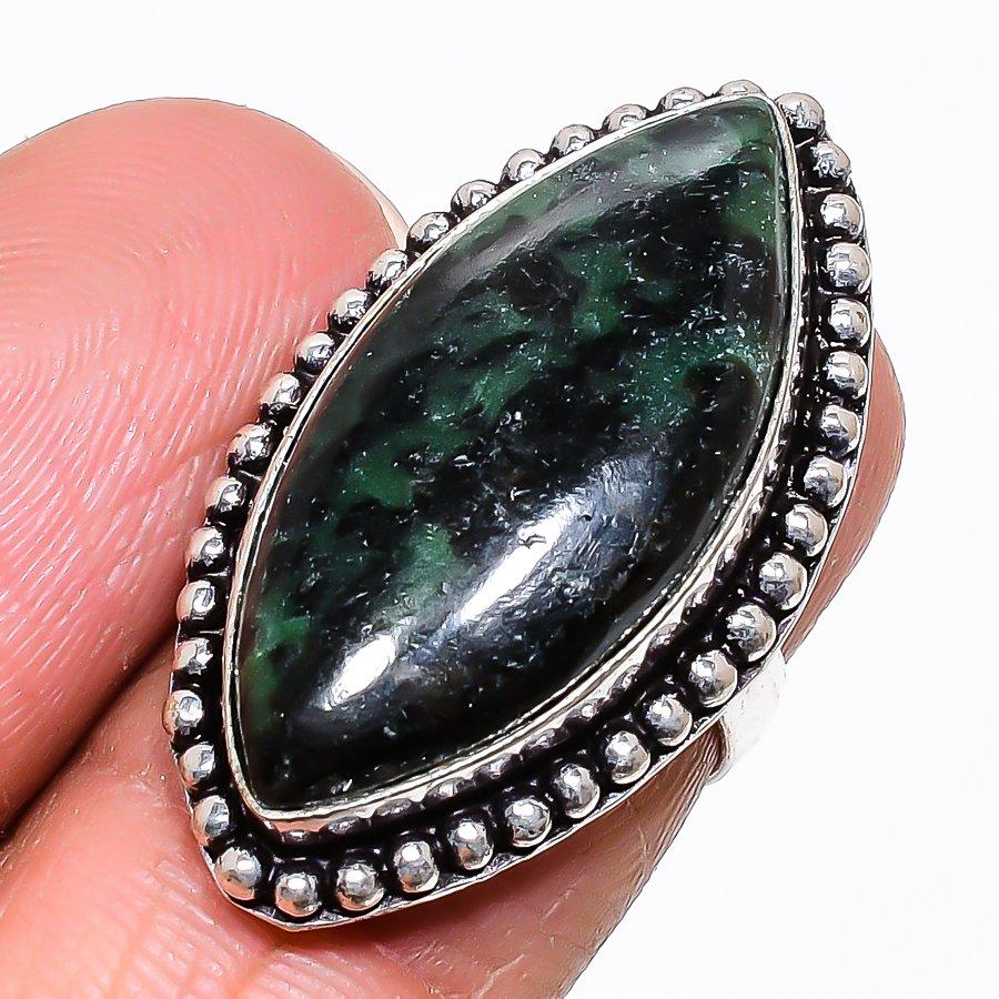 Natural Ruby Zosite Gemstone 925 Sterling Silver Jewelry Ring Size 5.5 h1A58