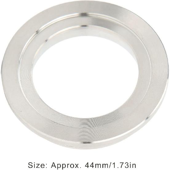 Schweißbare Einlassflansch, 44 mm Edelstahl-Wastegate-Einlassflansch Ersatz-Turbolader-Wastegate V-Band-Einlassflansch für Tial Einlassseite