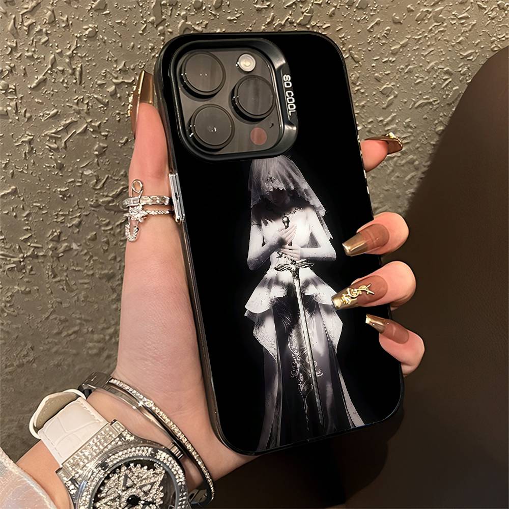 Cyber Sigil Cross Goth Phone Case For iPhone 15,16,12,14,13,17,11,E,Pro,Max,Plus,Air,Mini Black TPU Cover