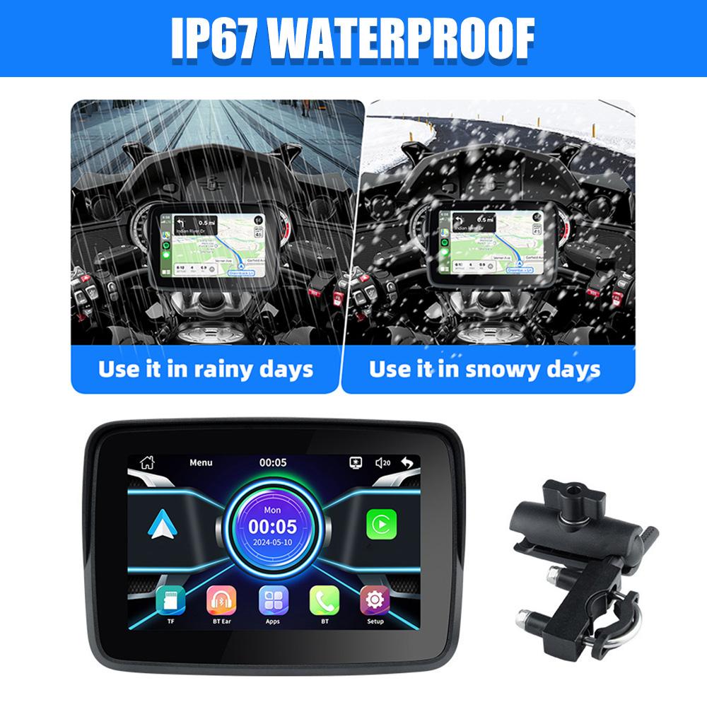 

Portable Navigation Motorcycle Carplay Display Screen Motorcycle Wireless Android Auto Monitor