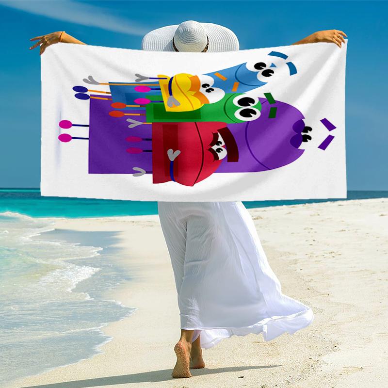 Ask the StoryBots Fashion Beach Towel: Ideal for Summer Adventures Soft, absorbent and quick drying suitable for swimming and bathing