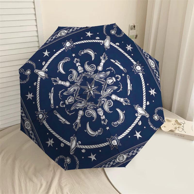

1PC Starfish Shell Umbrella-8-Rib Reinforced Portable Folding Travel Suitable for All Seasons Outdoor Daily Use Is an Ideal Choice -K0325