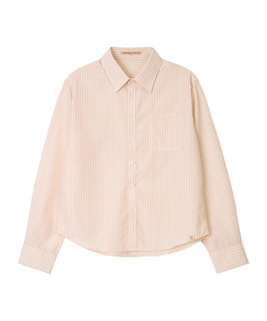 BITTERCELLS Standard Lauren Striped Shirt - Pink