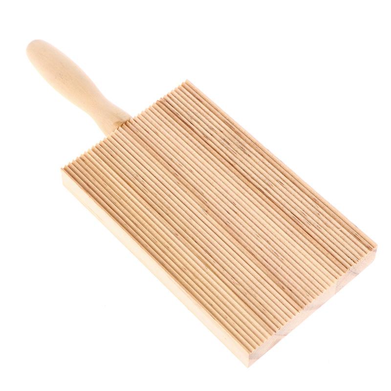 Wooden Noodles Board Handmade Pasta Tray Potato Dumplings Gnocchi Roller Pasta Paddle Board Maker Desserts Pastry Baking Tools