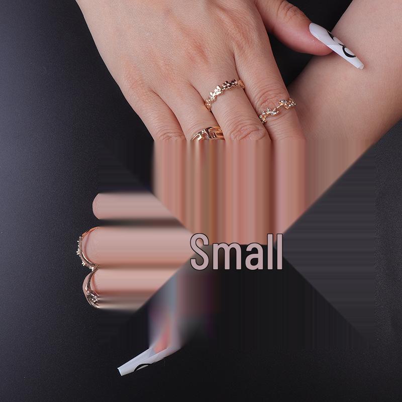 O2 Long Wearable Removable Nail Patches: Pointed Press-On False Nails for Nail Art