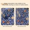 Vintage Absorbent Coaster Ethnic Floral Fabric Teacup Mat Quick-Dry Diatomite Drinks Coasters for Hot Cold Drinks