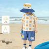 Süßes Sommer-Baumwollset für Kinder: Atmungsaktives Kurzarm-Oberteil & Lockere Shorts