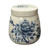 Yousheng Ceramic Tea Caddy with Lid Portable Storage Jar for Loose Leaf Tea Honey Spices Even Cooking Egg Cup Airtight Container for Kitchen