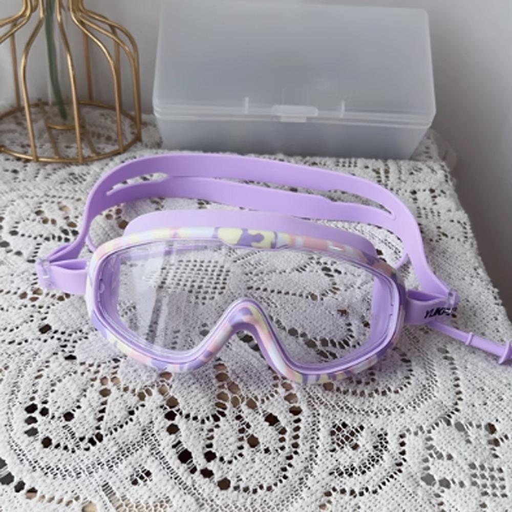 Large Frame Kids Swim Goggles with Ear Plug Diving Goggles Set Unisex Swimming Goggles  Youth