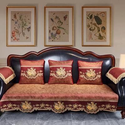 Retro European Sofa Cushion Luxury Chenille Anti-slip Sofa Covers Living Room Sofa Protective Cover Home Decor Couch Slipcover