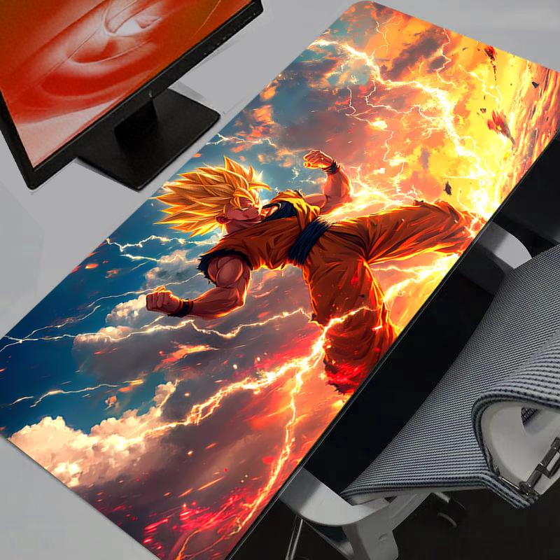 Dragon Ball Z DBZ Mouse Pad big Gamer Gaming Accessories Speed Keyboard rug Rubber Lock Edge Mouse Mat Desk Mat Laptop mousepad