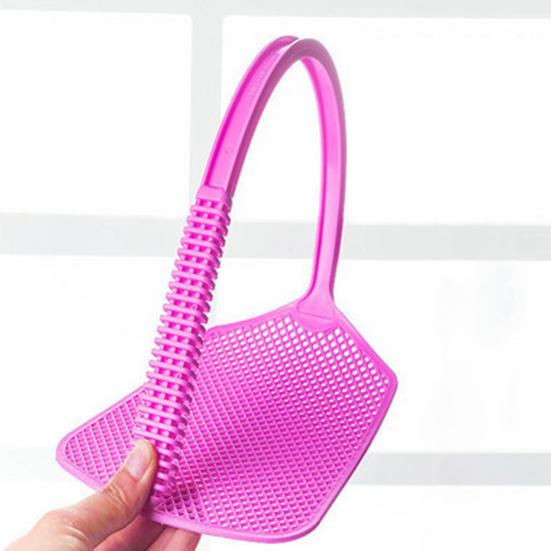 2 Stück Fliegenklatschen, verdickter langer Griff, flexibel, hohe Zähigkeit, hohles Netz, breiter Kopf, rissfest, für den Innen- und Außenbereich, Werkzeug zur Insekten- und Mückenbekämpfung