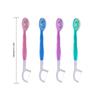 2Pcs Mini Travel Toothbrush With Toothpaste Fresh Breath Disposable Dental Floss Independent Packaging Oral Hygiene Care Tools