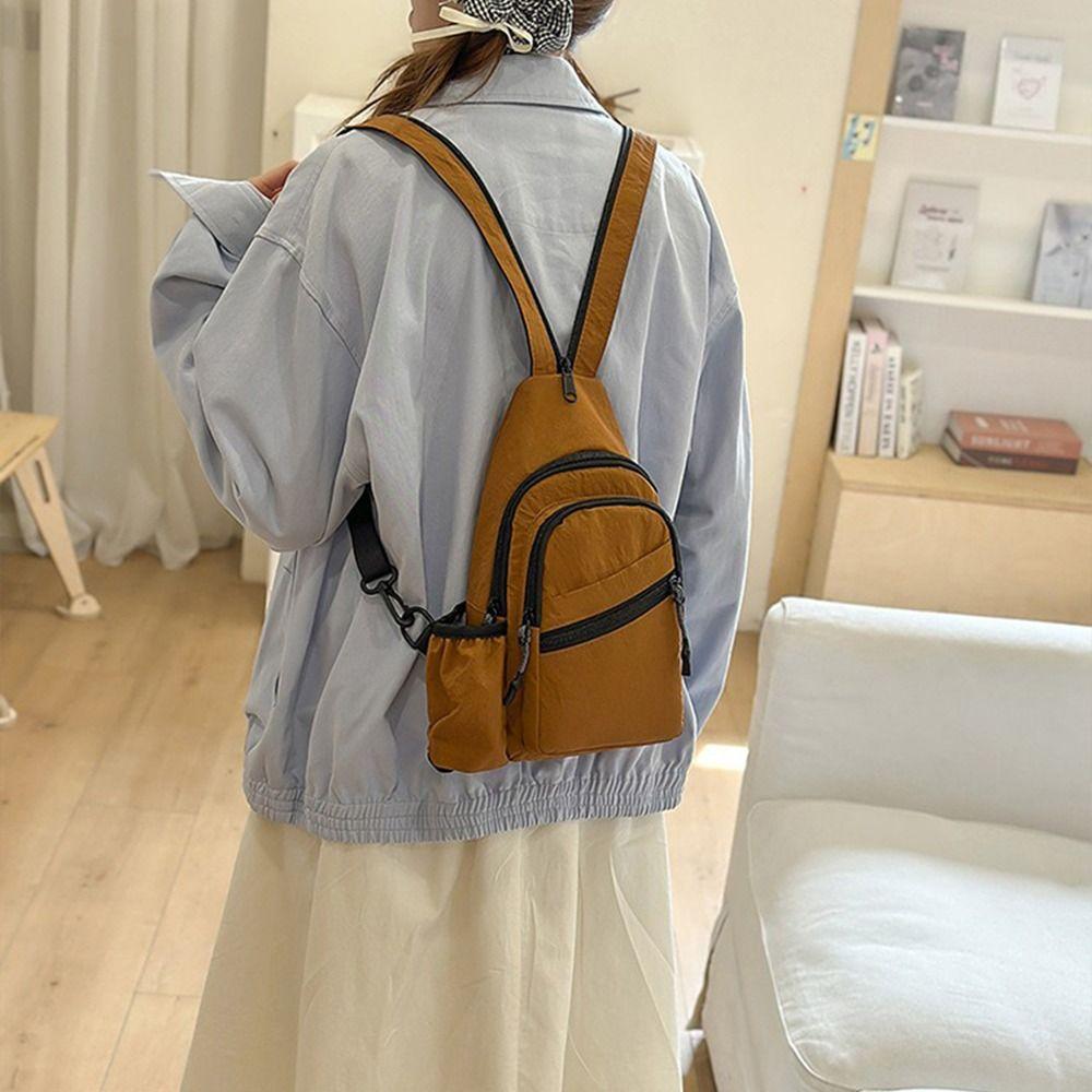 

Multi-function Sports Chest Bag Small Travel Backpack Fahsion Sling Shoulder Bags Men Women чорний