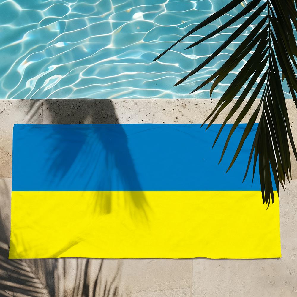 National Ukraine flag Towel Quick Drying Beach Towels Are Suitable For Swimming Pools Camping Yoga And The Gym