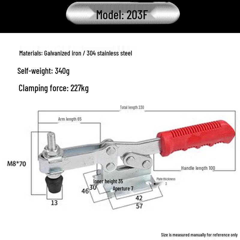 XB-203F Durable Quick Clamp Fixture for Machine Tools