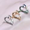 Adjustable Heart Shaped Rings Jewelry Stainless Steel Sweetheart Rings Open Adjustable Rings Jewelry for Fashionistas