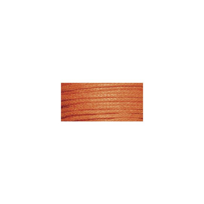 Cotton Cord, Waxed, 1mm, Card 20 M, Orange