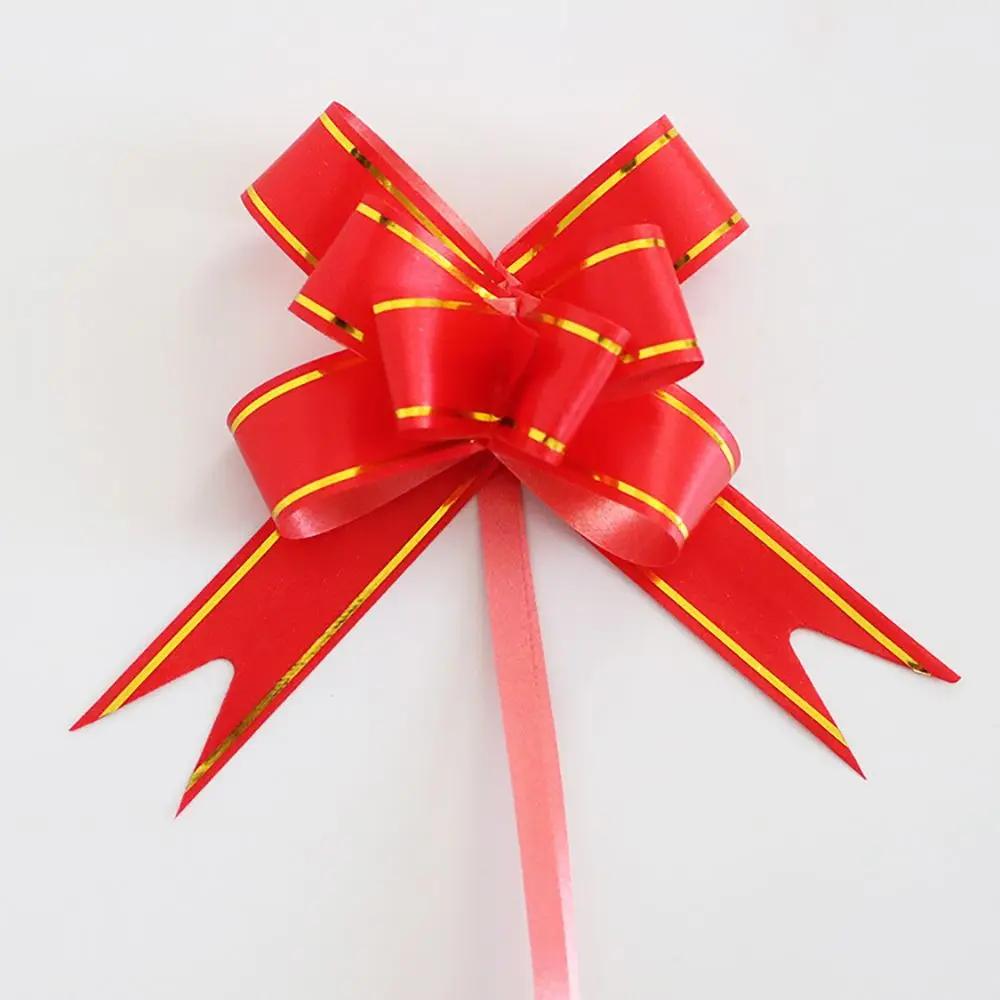 10pcs 18mm DIY Flower Ribbons Pull Bowknots Christmas Car Decoration Gift Wrap Holiday Birthday Party Wedding