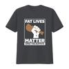 Funny Sarcastic Fat Lives Matter Fried Chicken Print Casual Streetwear T Shirt vintage Washed Versatile designer clothes
