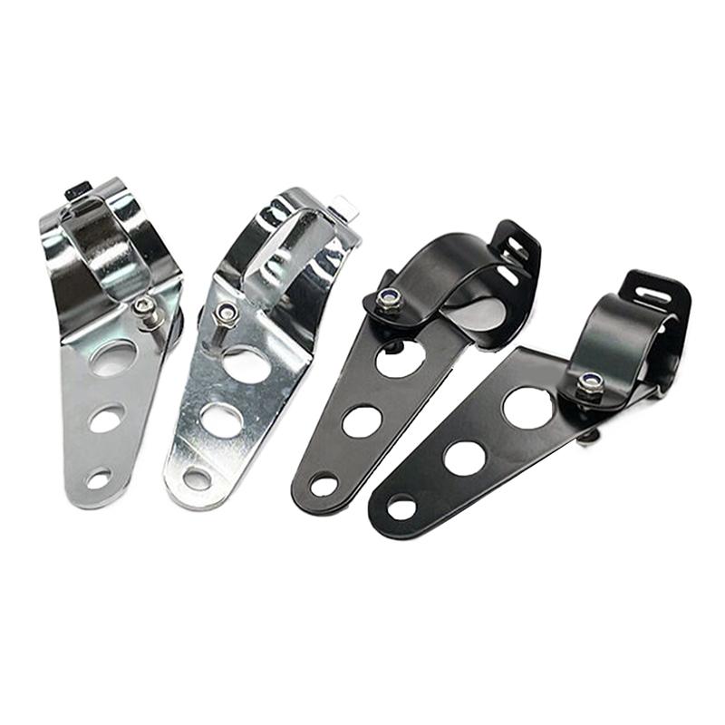 Universal 5.75" 7" Motorcycle Headlight Mount Bracket Fork Ear Chopper Headlamp Holder Clamp Adjustable Motor Fork Mount