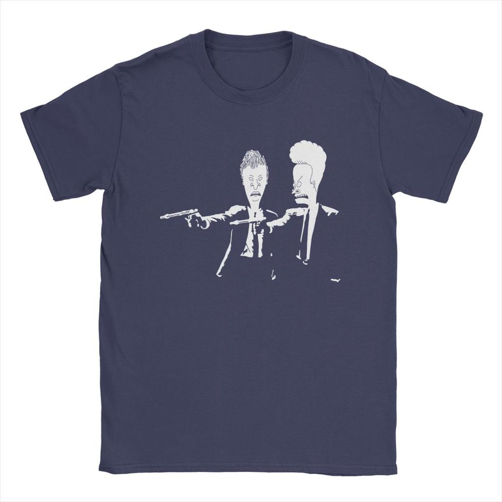 Beavis And Butthead Pulp Fiction Herre T-skjorter Kreativ T-skjorte Kortermet Rundhals T-skjorte 100% Bomull Trykk Klær