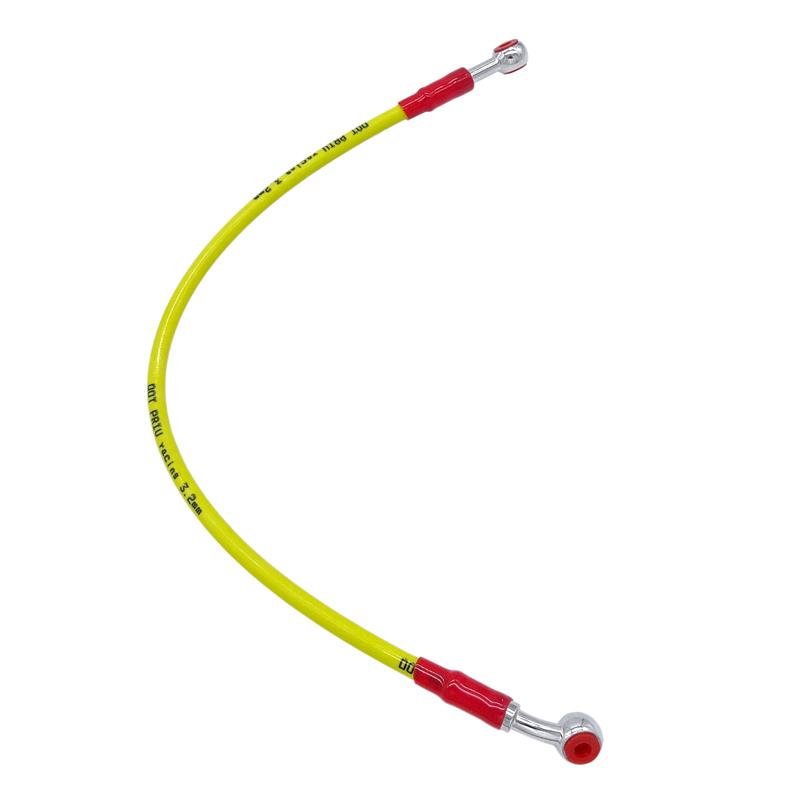 

Universal 45cm/90cm Motorcycle Dirt Bike Braided Hydraulic Reinforce Brake Line Clutch Oil Hose for YAMAHA Hydraulic Brake Tube Yellow-45cm