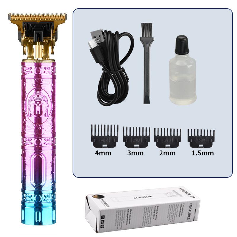 

Винтажная электрическая беспроводная машинка T9, профессиональный парикмахерский триммер для мужчин, машинка для стрижки волос, парикмахерский триммер для бороды, USB