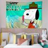 Cute Dog SSnoopy Printed Large Wall Tapestry Indian Buddha Wall Decoration Witchcraft Bohemian Hippie Wall Art Decor