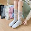 White Ballet-Style Slouch Socks: Thin Mesh Design for Summer, Perfect with Mary Jane Shoes
