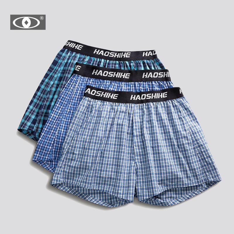 Men’s Loose Fit Plaid Cotton Boxer Briefs Pajama Pants