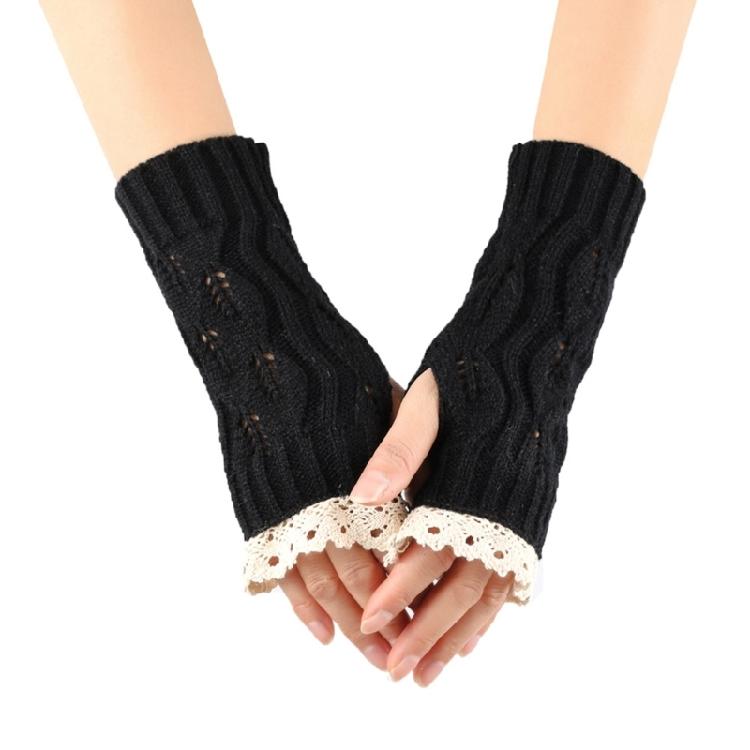 Knit Gloves Fashion Fingerless Gloves Arm Sleeves Arm Decors Female Accessory