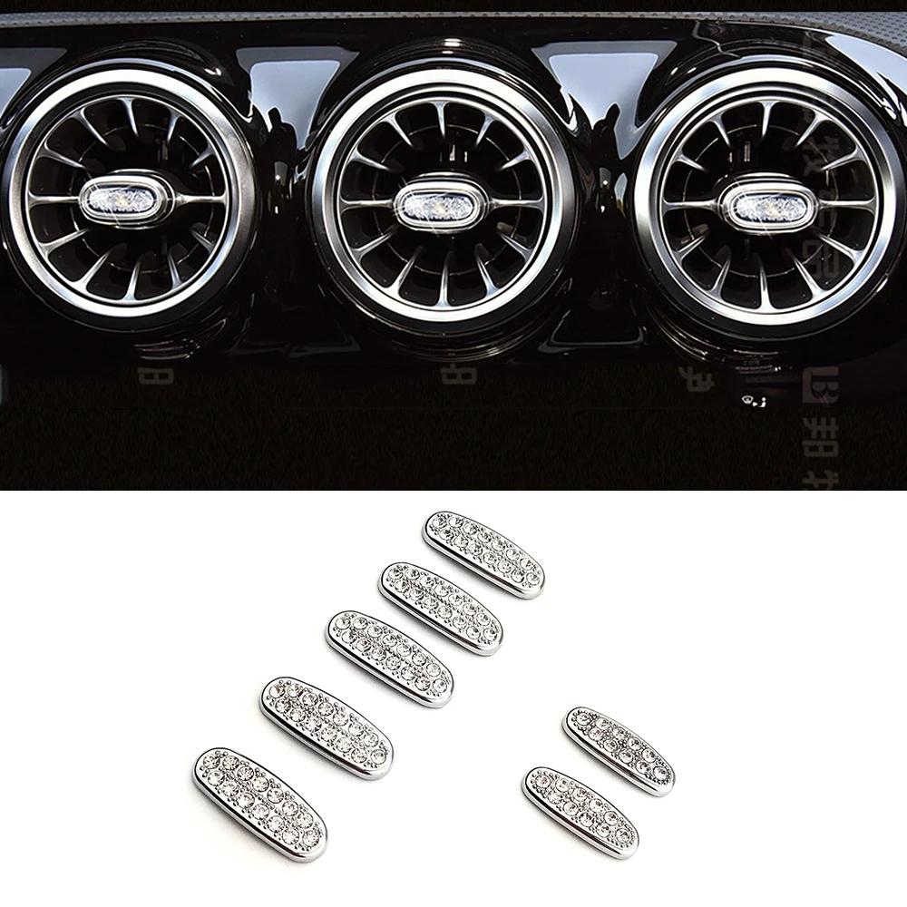 

Для Mercedes Benz GLA Class GLA200 GLA220 GLA250 2020 2024 выход кондиционера AC Vent Crystal Trim Ring Diamond Sticker