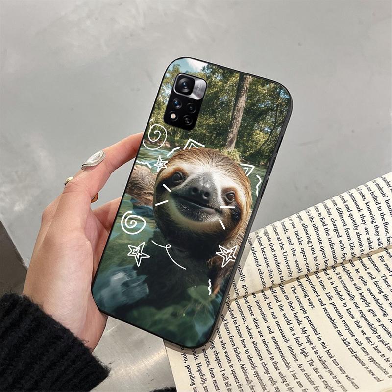 Phone Case For Xiaomi Poco C71 15T 14T Pro Redmi note 15 14 14 13 Pro Redmi A5 15C 13C Sloth