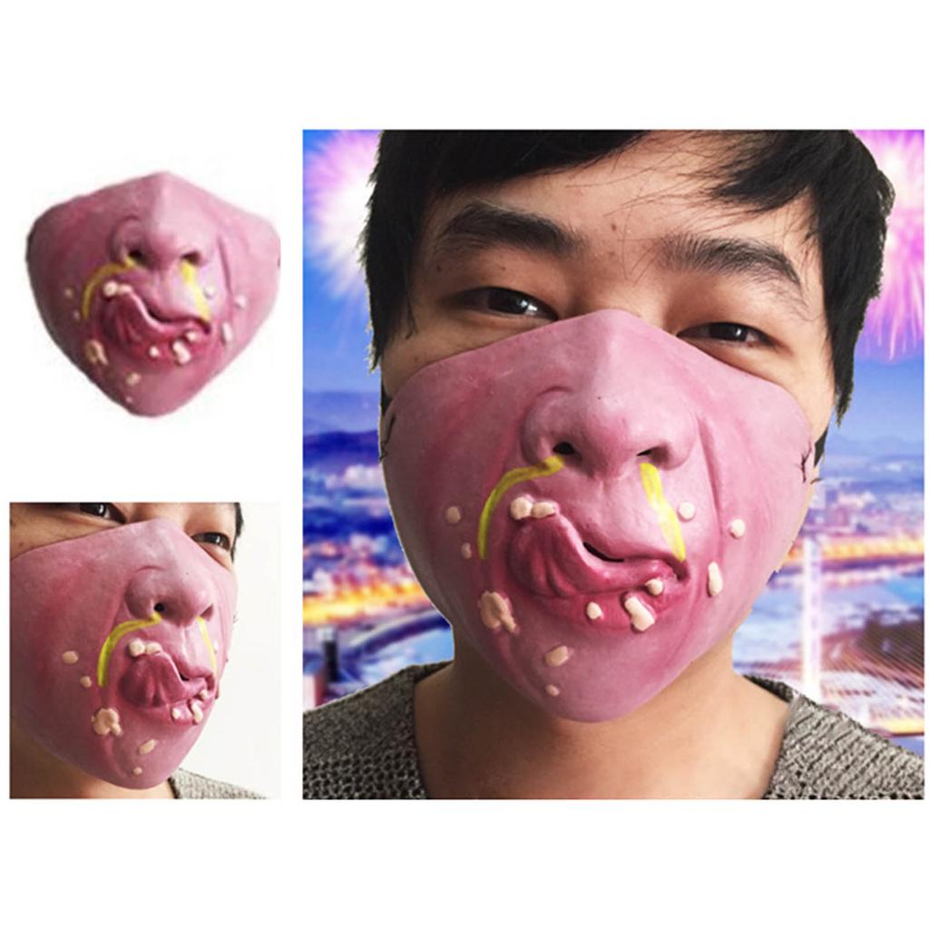 Funny Clown Mask Realistic Halloween Party Latex Creepy Mask for Kids Adult Cosplay Costum Scary Joker Mask Props