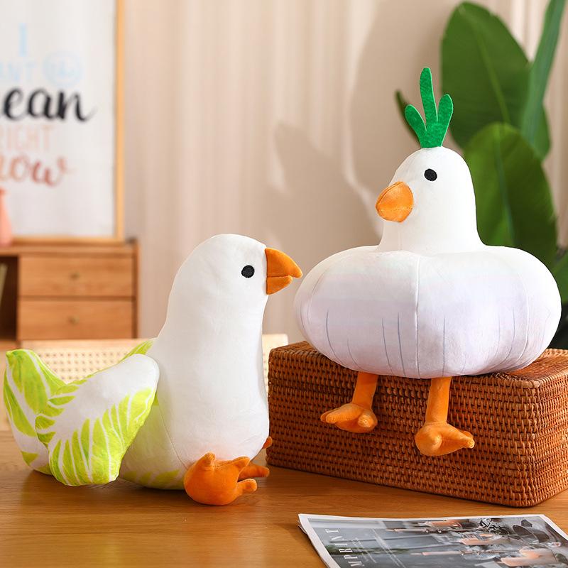 Creative Cainiao Throw Pillow Plush Toy Doll Garlic Bird Doll Home Sofa Pillow Cushion Girl Doll