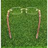 RSINC Rimless WOOD frame/eyeglass/Spectacle, Golden Brown 55-18-140 JL186306162779