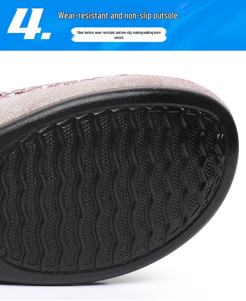 Damskie lekkie letnie buty z siateczki - Wygodne i oddychające płaskie sneakersy dla kobiet w średnim wieku i starszych w stylu Starego Pekinu