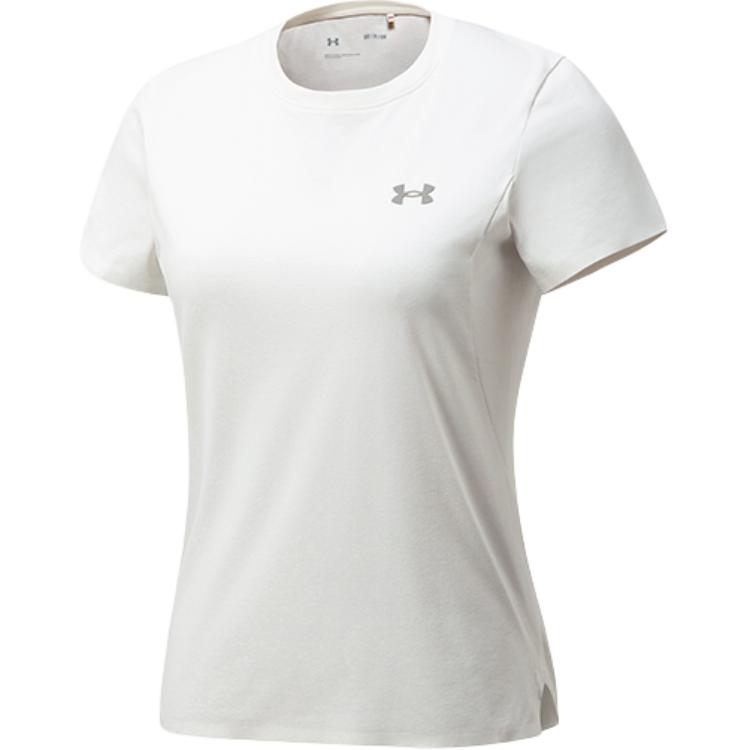 

Under Armour Urban Outdoor Road Trip Series Simple Moisture Wicking Crew Neck Versatile Short Sleeve T-Shirt Women T-Shirts Mist-White 14325213-0036 XS