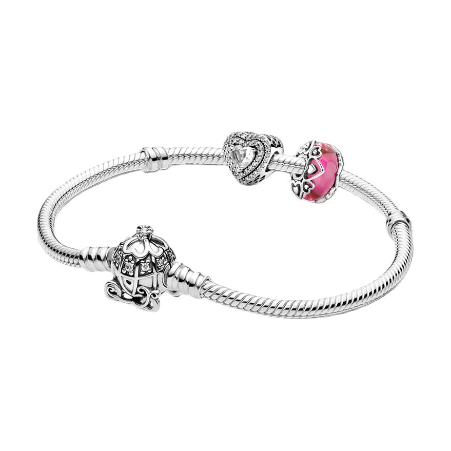 Pandora Love Set 925 Silver Bracelet Women bracelet ZT26011355A Box,16cm