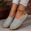Women's 2025 Fall New Arrival Round-Toe Slip-On Casual Comfortable Flat Oversized One-Step Bean Shoes