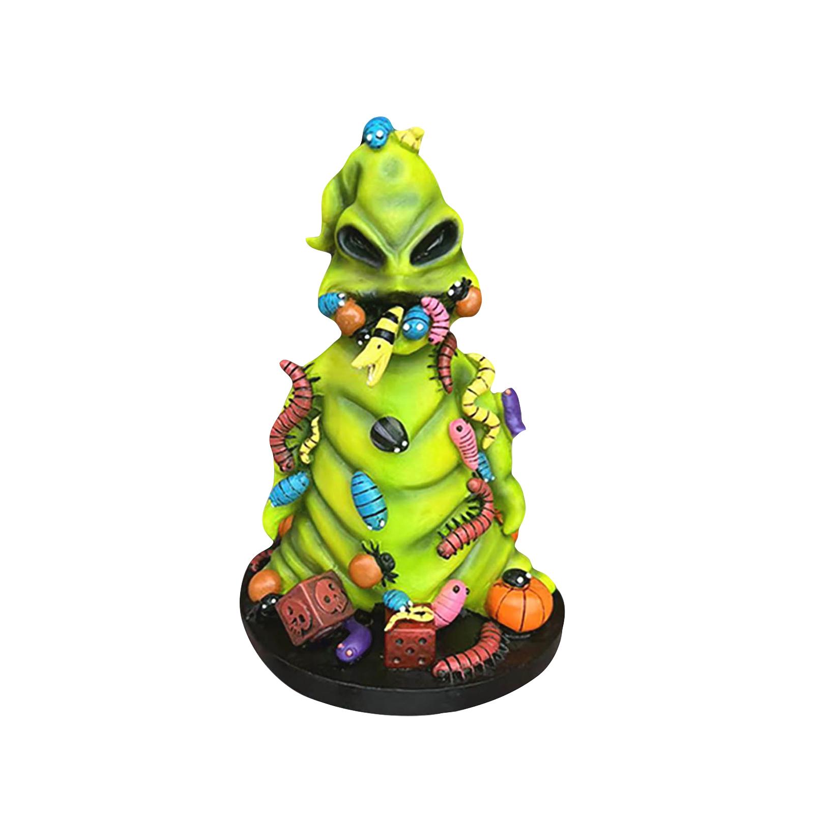 

15cm Halloween Horror Decoration Ornaments Horror Decayed Body Statue Resin Ornaments зелёный